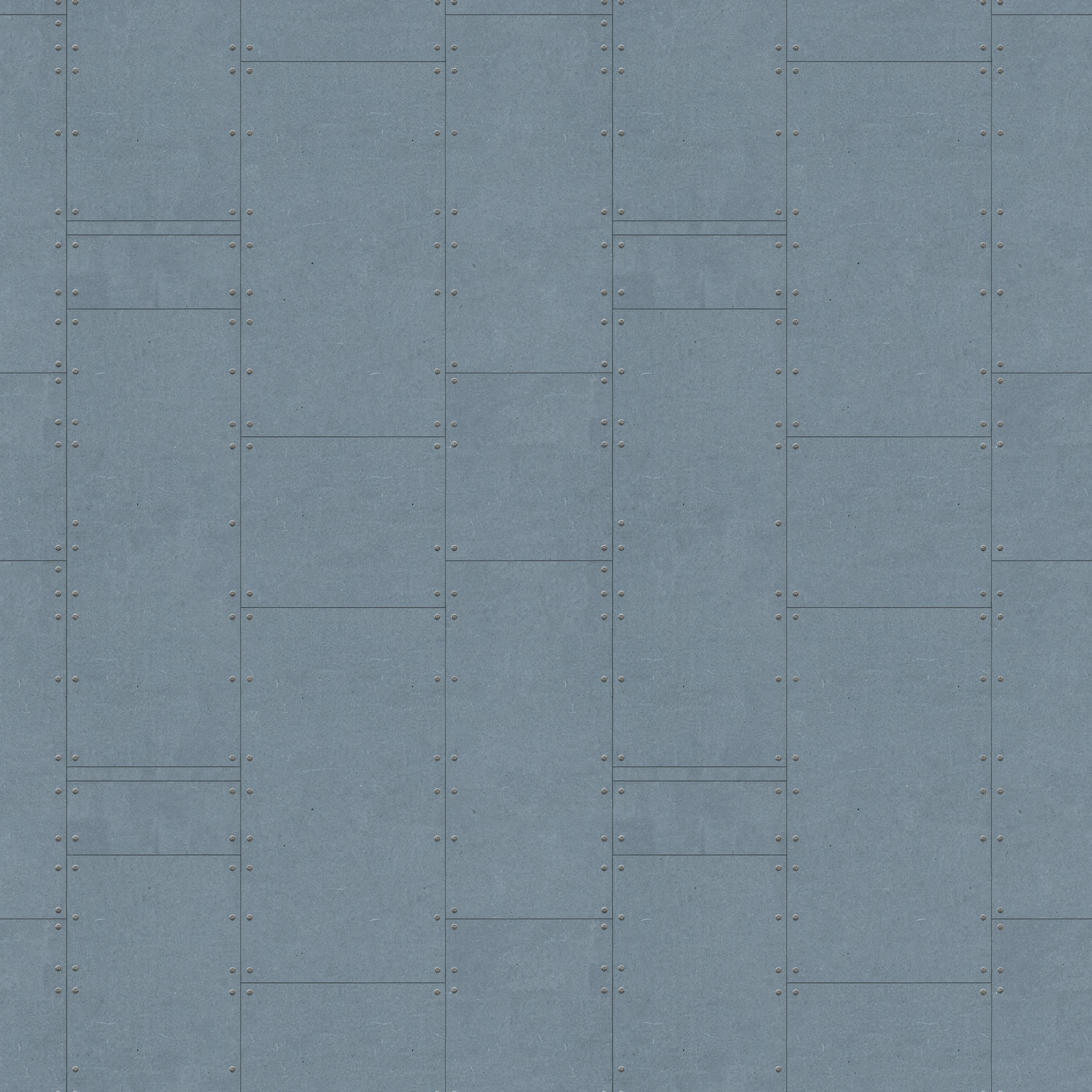 Sci-fi metal 2x2 tiling proof — panel lines and rivets align across the seam