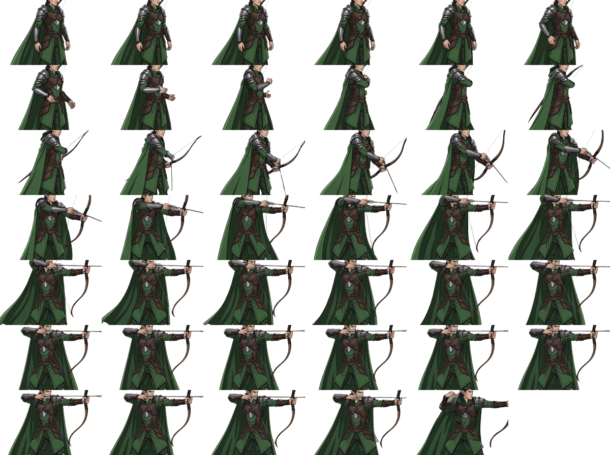 Video → Game Sprite Sheet: Fantasy Hero Animation Pipeline